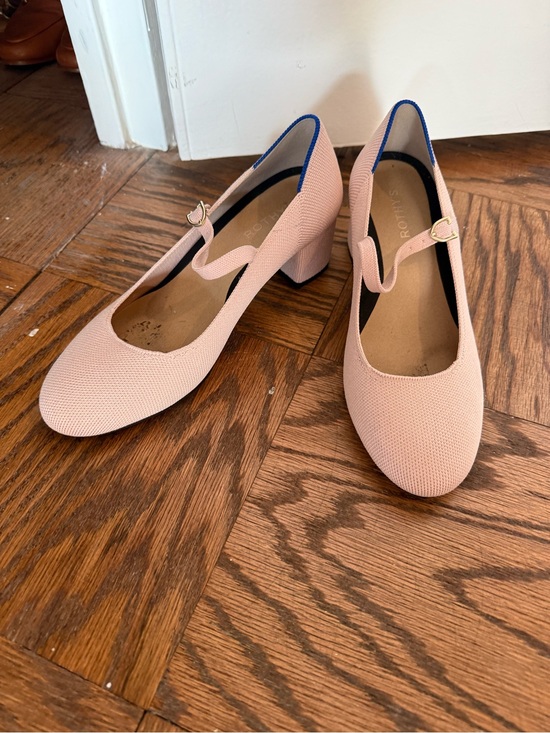 Rothy's Shoes - Rothy's Blush Pink Mary Jane Block Heels